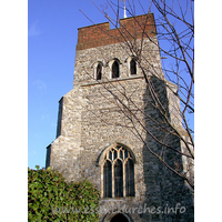 St Mary & All Saints, Great Stambridge Church – Exterior 6: The tower is C15.