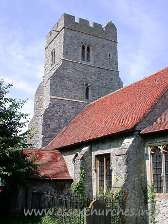 St Peter, Paglesham Church – The stonework of the tower is from the 15th Century, and is almost entirely original.