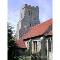 St Peter, Paglesham Church – Exterior 3: The stonework of the tower is from the 15th Century, and is almost entirely original.