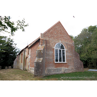 St Mary, Mundon Church – Exterior 2: Brick east end of early C18 chancel. (Not the brick 'west' end, as was stated on my old website! - hopefully no-one noticed - or maybe you were all too polite to say!)