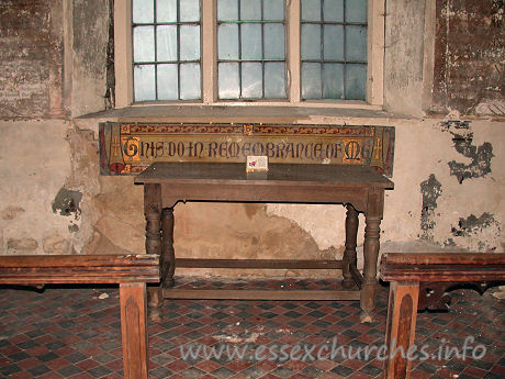 St Mary, Mundon Church – The simplistic, but fitting altar.