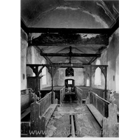 St Mary, Mundon Church – Postcard 3: Showing the church before being taken into the care of the Friends of Friendless Churches. Kindly reproduced by kind permission of the Friends of Friendless Churches.
