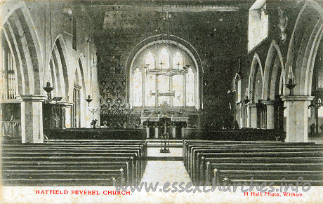 St Andrew, Hatfield Peverel Church – Postcard by H Hall Photo, Witham