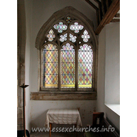 St Mary, Buttsbury Church – Interior 3: One of two original traceried windows discovered during a restoration in 1923.