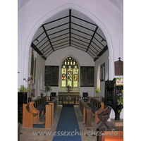 St Lawrence, Bradfield Church – Interior 2: The chancel, as viewed from the crossing.