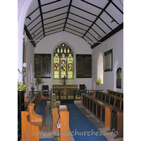 St Lawrence, Bradfield Church – Interior 3: The chancel is C13.