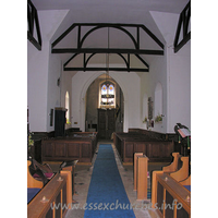 St Lawrence, Bradfield Church – Interior 5: Looking W from the chancel.