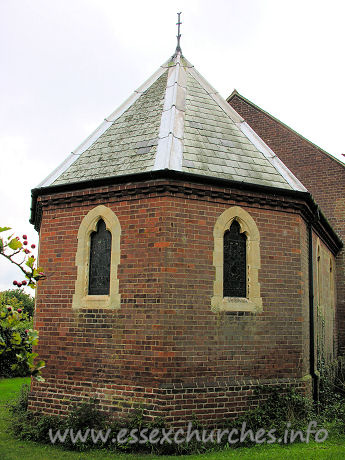 St Mary, Wix Church – The polygonal apse of the chancel.
