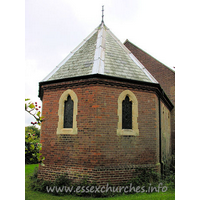 St Mary, Wix Church – Exterior 2: The polygonal apse of the chancel.