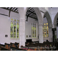 St Mary the Virgin, Great Bardfield Church – Interior 6: The N aisle from the nave.