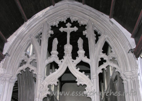St Mary the Virgin, Great Bardfield Church – Closer detail of the screen.