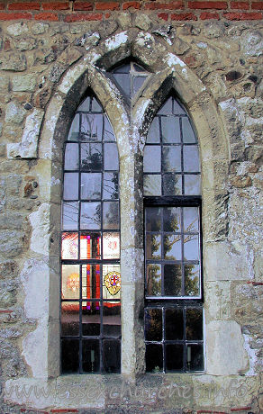 St Andrew, Ashingdon Church – The Y-traceried window, which probably dates from around 1300.