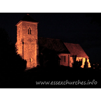 St Andrew, Ashingdon Church – Exterior 7: Ashingdon church, shortly after sunset.