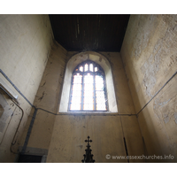 St John the Baptist, Mucking Church – Interior 12: Looking up into the tower.