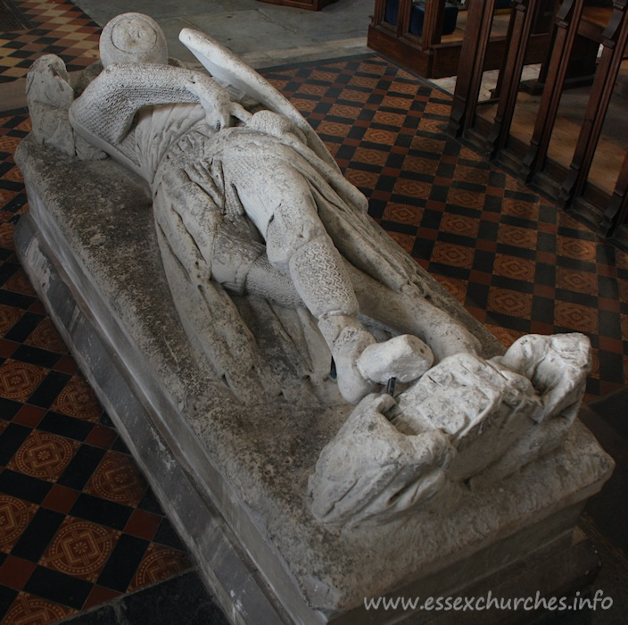 St Mary, Hatfield Broadoak Church – Effigy of Robert de Vere, third Earl of Oxford.
