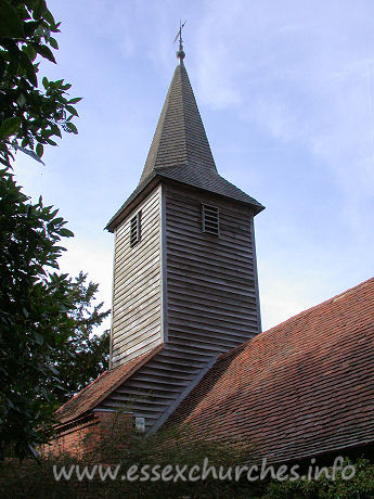St Mary the Virgin & All Saints, Langdon Hills Old Church – The belfry was rebuilt in 1842.