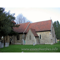 St Peter, Nevendon Church – Exterior 1: Many renewed C13 lancet windows are present here.