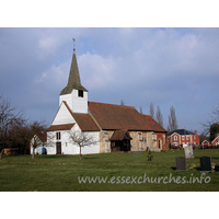 St Mary, Ramsden Bellhouse Church – Exterior 2: The roofs of the nave and chancel are either C15 or early C16.