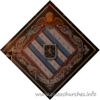 St Margaret of Antioch, Margaretting Church – Hatchment 2: For Margaret, widow of Richard Vachell, died 21 July 1833. Details taken from Hatchments in Britain: 6, Edited by Peter Summers
