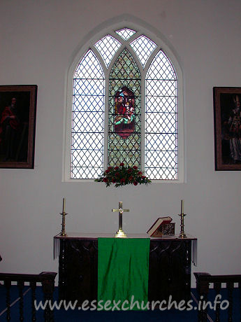 St Giles, Mountnessing Church – The altar and E window.