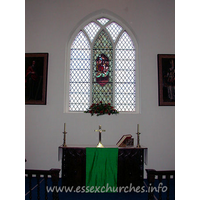 St Giles, Mountnessing Church – Interior 2: The altar and E window.