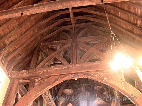 St Giles, Mountnessing Church – Another view of the belfry structure.