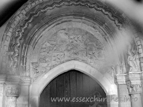 St Mary Magdalene, North Ockendon Church – The Norman S doorway has survived intact, and is a splendid piece of work.