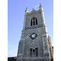 St Margaret of Antioch, Stanford-le-Hope Church – Exterior 2: This tower sits at the east end of the North Aisle. It is designed on the pattern of the tower at St Mary's, Prittlewell.
