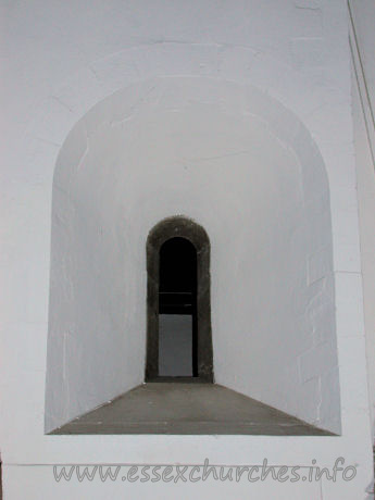 St Margaret of Antioch, Stanford-le-Hope Church – Original C12 Norman window. This is now part of the inside walls of the church, in the nave, close to the chancel. This would, originally, have been one of the original external windows.