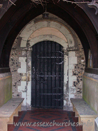 St Mary, Stifford Church – Plain Norman north doorway.