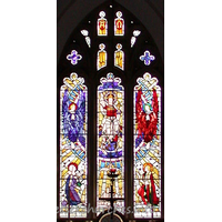 All Saints, Stock Harvard Church – Stained Glass 1: The east window.