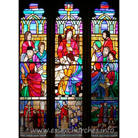 All Saints, Stock Harvard Church – Stained Glass 5: A three-light window in the south wall.