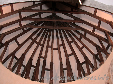 St Mary Magdalene, East Ham Church – This Norman ceiling was discovered above the apse in 1931. The original wooden pegs are still clearly visible, just as they were left by the Norman carpenters.