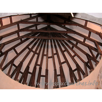 St Mary Magdalene, East Ham Church – Interior 8: This Norman ceiling was discovered above the apse in 1931. The original wooden pegs are still clearly visible, just as they were left by the Norman carpenters.
