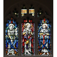 St Peter Ad Vincula, Coggeshall Church – Stained Glass 8: Holy holy holy - Lord God of Sabaoth === Cherubim === Seraphim === Cherubim