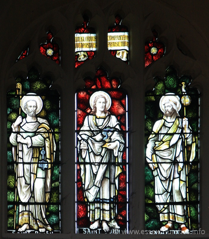 St Peter Ad Vincula, Coggeshall Church – The Glorious company of the Apostles praise thee === Saint Peter === Saint John === Saint James