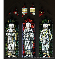 St Peter Ad Vincula, Coggeshall Church – Stained Glass 9: The Glorious company of the Apostles praise thee === Saint Peter === Saint John === Saint James