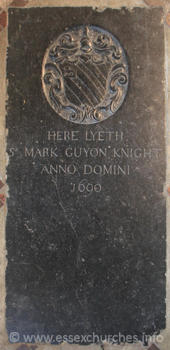 St Peter Ad Vincula, Coggeshall Church – Here lyeth Sir Mark Guyon Knight. Anno Domini 1690.