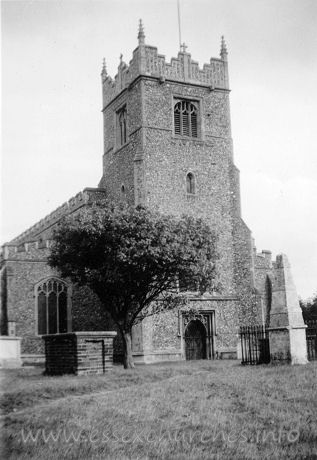 St Peter Ad Vincula, Coggeshall Church – One of a series of 8 photos bought on eBay. Photographer unknown. Showing "The Belfry Tower" - dated September 1939.
