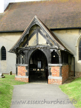 St James, Little Clacton Church – The timber S porch is probably C14.