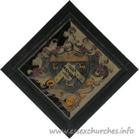 St Mary, Lawford Church – Hatchment 2: For Edward Green, who married Catherine, daughter and heiress of Charles Dent, and died 26 April 1778. Details taken from Hatchments in Britain: 6, Edited by Peter Summers