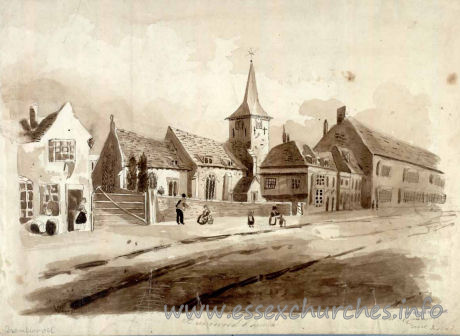 St Thomas Chapel, Brentwood Church – Brentwood Church, NE view. R. Cannon - 1842