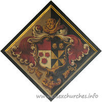 St Katharine, Gosfield Church – Hatchment 1