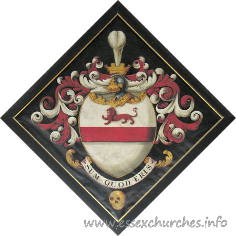 St Augustine of Canterbury, Birdbrook Church – For Thomas Walford, D.L., who died 7th August 1833, aged 80. Details taken from Hatchments in Britain: 6, Edited by Peter Summers