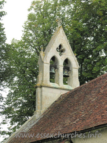 St Mary the Virgin, Little Chesterford Church – The bellcote is from C19.