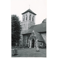 St Margaret, Wicken Bonhunt Church – Postcard 2: Dated 1968. One of a series of photos purchased on ebay. Photographer unknown.