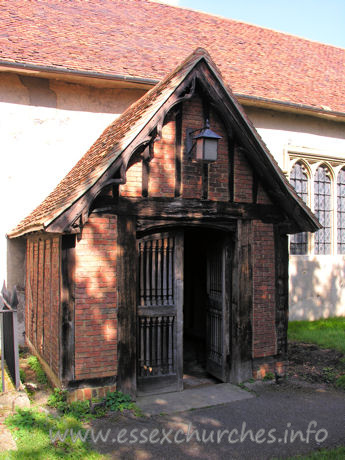All Saints, Nazeing Church – The S porch is C15.