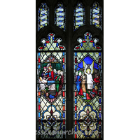 All Saints, Nazeing Church – Stained Glass 8: "For if we believe that Jesus died and rose again even so them also which sleep in Jesus will God bring with Him."