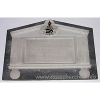 All Saints, Nazeing Church – Monument 3: In memory of Sir Ralph Palmer, Knt. Nearly eleven years Chief Justice of the Supreme Court of Judicature at Madras. The youngest son of William and Mary Palmer of Nazing and married at Madras in 1829 to Margaret Eliza, eldest daughter of Colonel Fearon, C.B., by whom he left issue, one son and four daughters. Retiring from the high office of Chief Justice of Madras, beloved and respected in private and public life, he returned to England in 1836, in apparent health and strength, but died suddenly of an organic disease of the heart, in the 3?5th year of his age, on 25th of January 1835, and lies buried in a vault by this monument, in the Christian hope of a blessed resurrection.