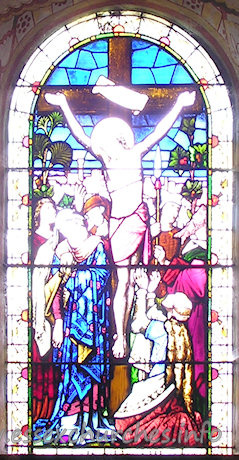 St Michael & All Angels, Copford Church – The apse N window - by Daniel Bell, 1872.